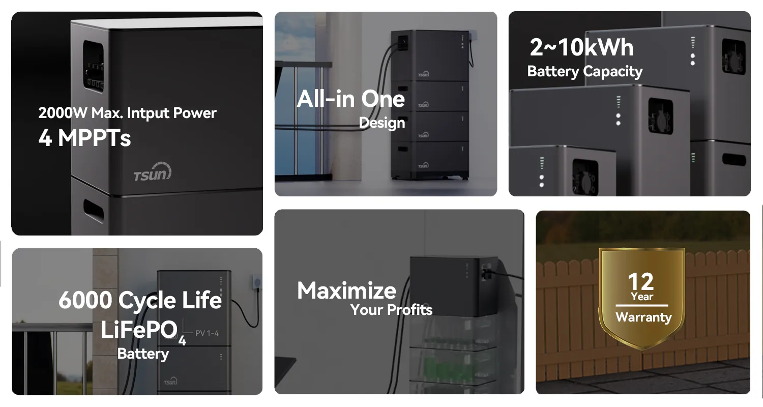 quality tsun gen3 microinverter ms300ms350ms400