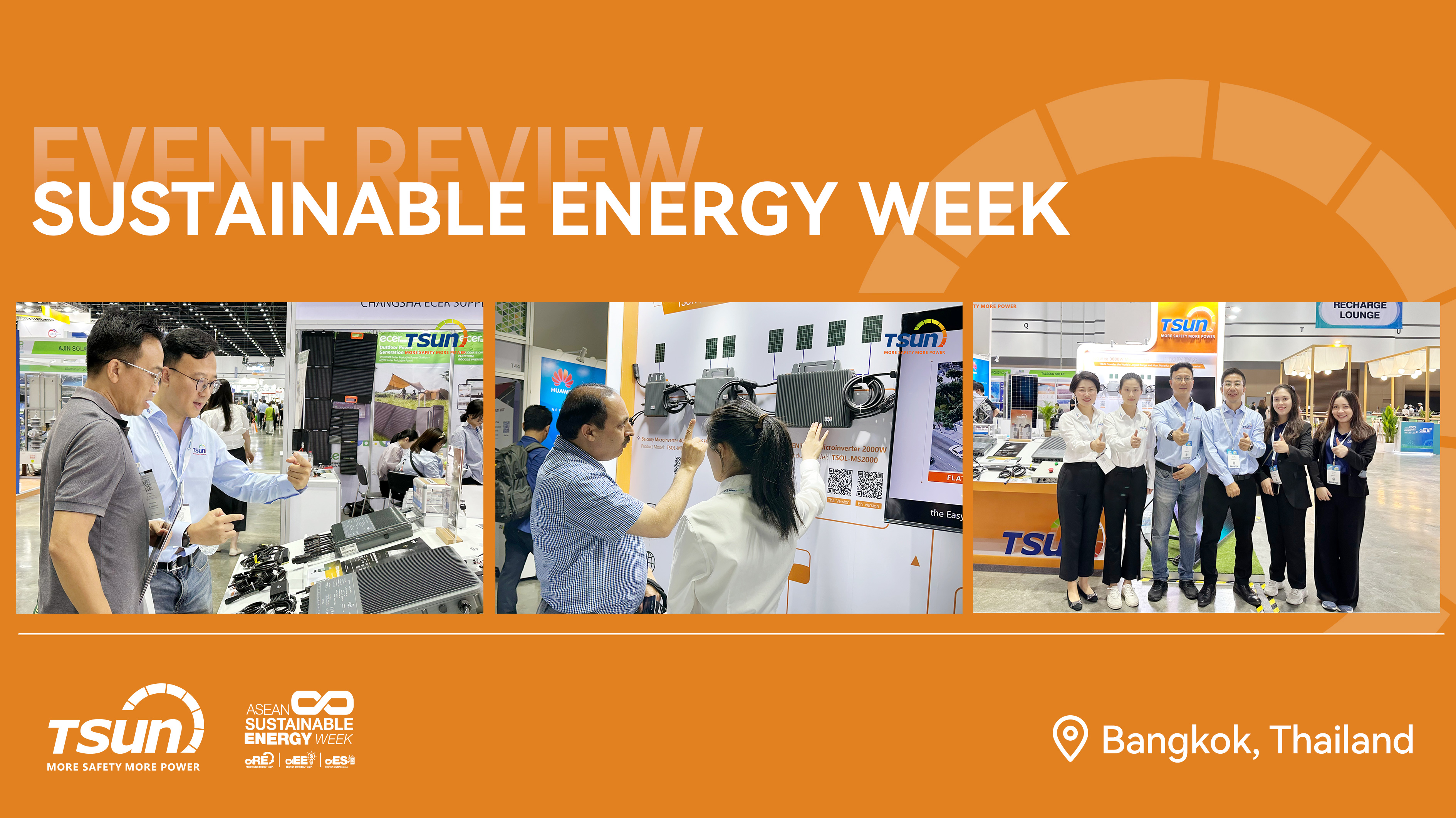 TSUN made a stunning debut in Thailand with 3 kW, 6 kW microinverters and ESK